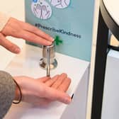 Hand sanitiser could become normalised at the entrance to every building, says Daniel Johnson (Picture: Matt Crossick/PA)