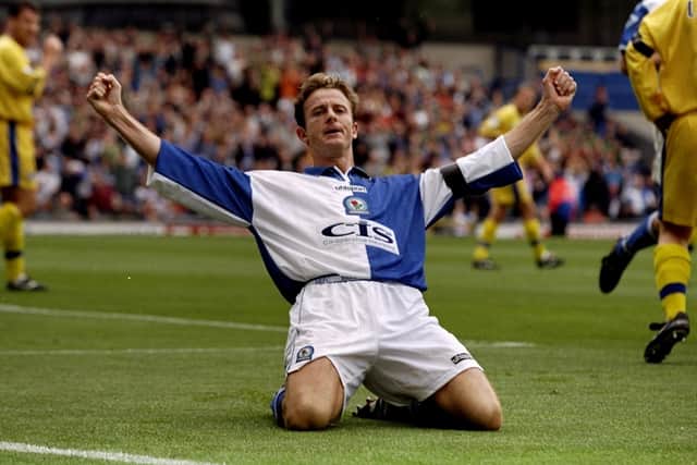 Another Gallacher goal, this time for Blackburn Rovers in 1998