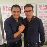 Scottish Labour leader Anas Sarwar and mayor of Manchester Andy Burnham (Photo: John Devlin).