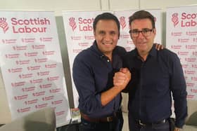 Scottish Labour leader Anas Sarwar and mayor of Manchester Andy Burnham (Photo: John Devlin).