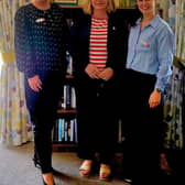 Joanne Cunningham, Home Manager at HC-One Scotland’s Redmill Care Home with MP for Bathgate and Linlithgow, Kirsteen Sullivan and Carina Campos, Deputy Manager at HC-One Scotland’s Redmill Care Home