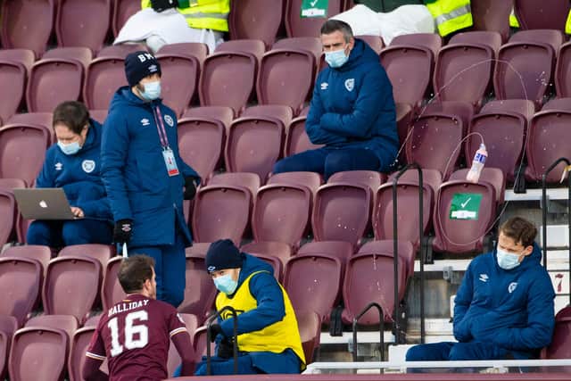 Halliday expressed his frustration after being subbed against Raith Rovers. Picture: SNS
