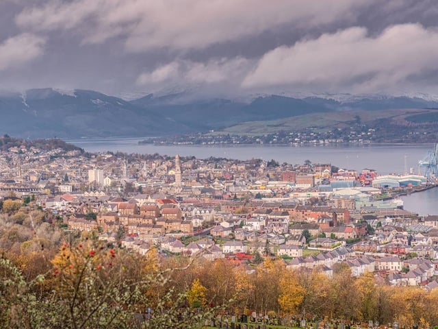 People across Inverclyde, including the town of Greenock (pictured), will see their council tax increase by 5.3 per cent.
