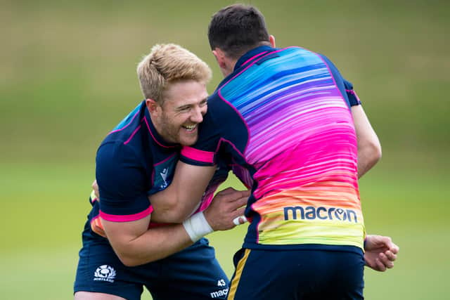 Kyle Steyn training at Oriam ahead of Scotland's A international against England in Leicester on Sunday. Picture: Paul Devlin/SNS