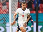 Kalvin Phillips in action for England during a Euro 2020 match between England and Scotland at Wembley Stadium. (Photo by Alan Harvey / SNS Group)