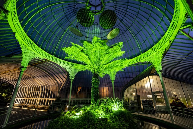 Landmarks across Scotland illuminated green on the longest night of the year on Wednesday, December 21, in support of the child protection charity, the NSPCC and its Childline counselling service.