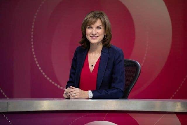 Fiona Bruce has stepped back as an ambassador of domestic abuse charity Refuge following claims she had trivialised domestic violence during a discussion about Stanley Johnson on Question Time.