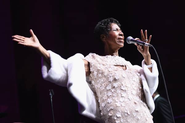 Aretha Franklin performs in New York at an Elton John Aids Foundation event in 2017 (Picture: Dimitrios Kambouris/Getty Images)