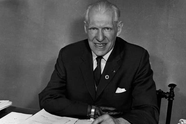 Celtic chairman Robert Kelly's vociferous protests over the staging of the club's Europan Cup tie against Ferencvaros in Hungary following the Warsaw Pact invasion of Czechoslovakia in 1968 were responsible for UEFA redrawing the entire competition first round. (Pic SNS Group).