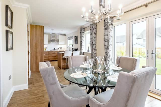 The Maple kitchen and dining area