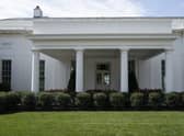 A view of the West Wing of the White House on the morning that President Joe Biden tested positive for COVID-19, Thursday, July 21, 2022, in Washington. (AP Photo/Evan Vucci)