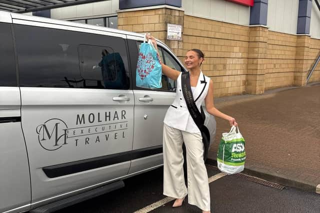 The 27-year-old model has donated 300 pieces of clothing through her initiative, Helping Hats