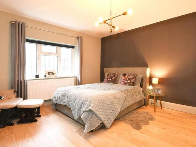And so we move into the three double bedrooms at the Clipstone Avenue property. This is the master, with views overlooking the back garden.