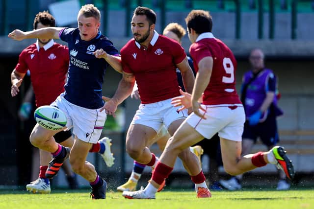 Scotland lost 55-17 to Georgia in the Under 20 Six Nations Summer Series in Treviso. Picture: ©INPHO/Ben Brady