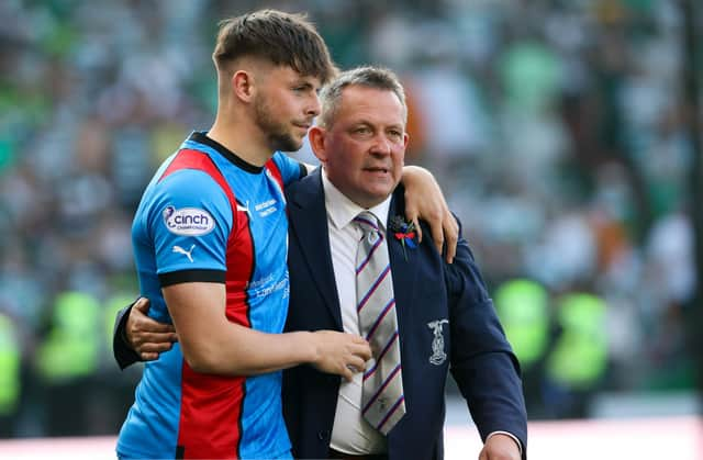 Inverness manager Billy Dodds hailed his team for their performance against Celtic.