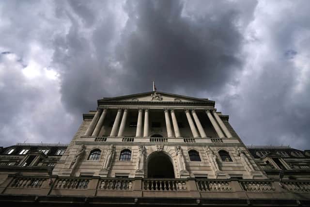 Storm clouds gather over the Bank of England, which is due to make a decision on interest rates on February 6.