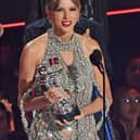 Taylor Swift accepts the award for video of the year for "All Too Well" (10 Minute Version) (Taylor's Version) on stage at the MTV Video Music Awards 2022 held at the Prudential Center in Newark, New Jersey. Picture date: Sunday August 28, 2022.