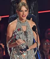 Taylor Swift accepts the award for video of the year for "All Too Well" (10 Minute Version) (Taylor's Version) on stage at the MTV Video Music Awards 2022 held at the Prudential Center in Newark, New Jersey. Picture date: Sunday August 28, 2022.