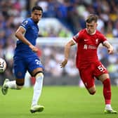 Ben Doak in action for Liverpool against Chelsea in the Premier League on August 13. (Photo by Shaun Botterill/Getty Images)
