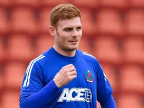 Fraser Fyvie struck late and expects League One title race to go to the wire. (Photo by Ross MacDonald / SNS Group)