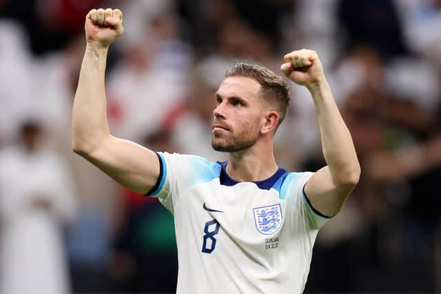 Jordan Henderson opened the scoring for England.