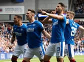 Rangers striker Antonio Colak celebrates making it 1-0 against Dundee United in the Ibrox side's 2-0 win (Photo by Alan Harvey / SNS Group)