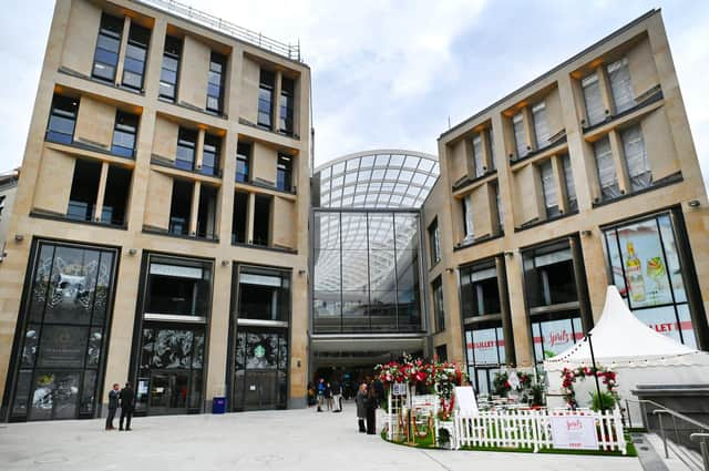 A pop-up coronavirus vaccine clinic has opened at the new St James Quarter shopping centre in Edinburgh. Picture: John Devlin.