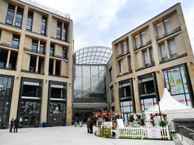 A pop-up coronavirus vaccine clinic has opened at the new St James Quarter shopping centre in Edinburgh. Picture: John Devlin.