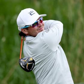 Ewen Ferguson in action during the second round of the Jonsson Workwear Open at The Club at Steyn City in South Africa. Picture: Warren Little/Getty Images.