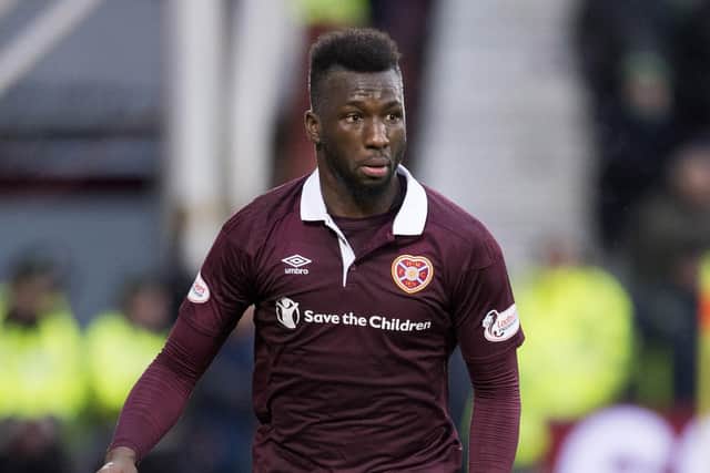 New Livingston signing Esmael Goncalves in action for Hearts in 2018.