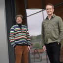 Chris van der Kuyl of Chroma Ventures and Broker Insights, and Fraser Edmond of Broker Insights. Picture: Stewart Attwood