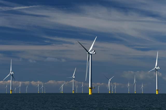 The UK aims to triple offshore wind capacity from 14 gigawatts to 50 GW by 2050 (Picture: Mike Hewitt/Getty)