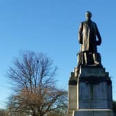 A statue of famous Dunfermline son Andrew Carnegie, located in the city's Pittencrieff Park, known locally as The Glen. Picture: Scott Reid