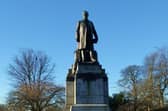 A statue of famous Dunfermline son Andrew Carnegie, located in the city's Pittencrieff Park, known locally as The Glen. Picture: Scott Reid