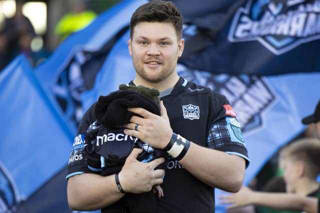 Glasgow Warriors’ loosehead prop Nathan McBeth has agreed a new contract that will keep him at Scotstoun until the summer of 2027, subject to visa. (Photo by Ross MacDonald / SNS Group)