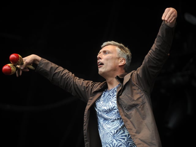 Bez of the Happy Mondays at T in the Park 2012.