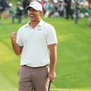 Brooks Koepka celebrates after holing the winning putt in the 105th PGA Championship at Oak Hill Country Club in Rochester, New York. Picture: Michael Reaves/Getty Images.