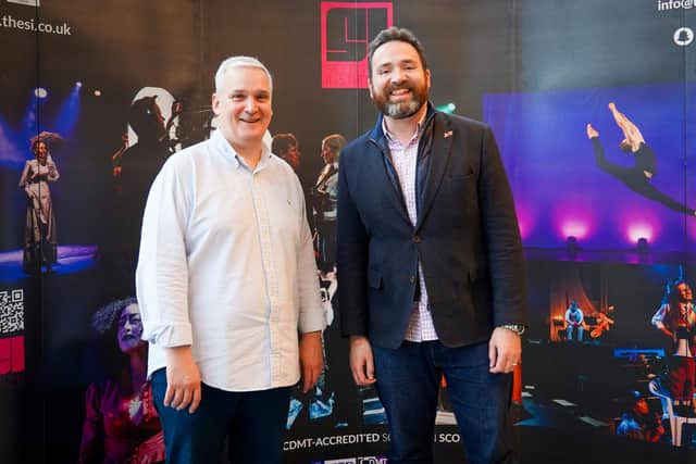 L-R Mark Langley and Gregor Poynton MP