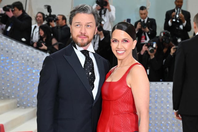 Scottish actor James McAvoy and his wife Lisa Liberati.