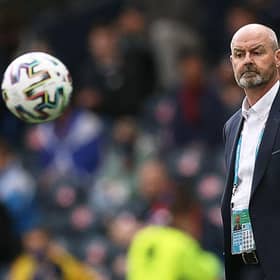 Steve Clarke has some big decisions to make for the match v England. (Photo by LEE SMITH/POOL/AFP via Getty Images)