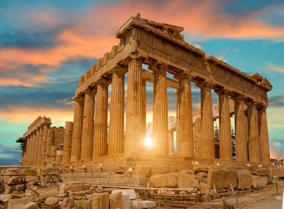 The Parthenon in Athens, Greece