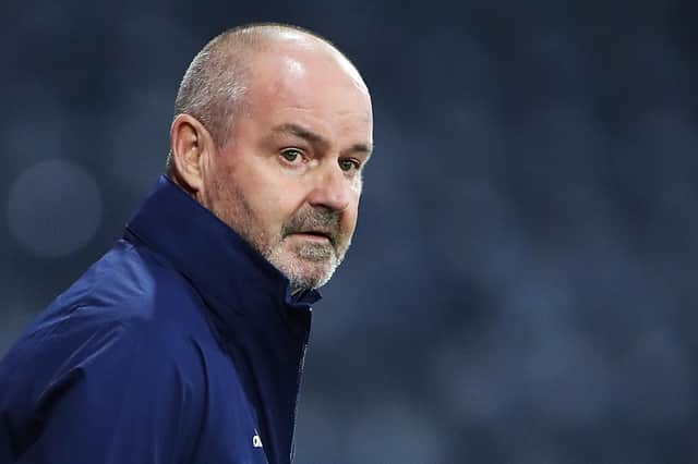 Scotland manager Steve Clarke will focus on the positive after Euro 2020 qualification  (Photo by Ian MacNicol/Getty Images)