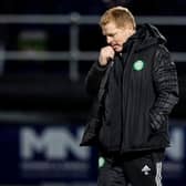 Celtic manager Neil Lennon during his final match in charge, the 1-0 defeat against Ross County at Dingwall. (Photo by Craig Williamson / SNS Group)