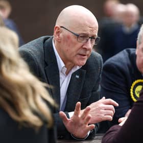 SNP leader John Swinney on the campaign trail (Photo by Jeff J Mitchell/Getty Images)