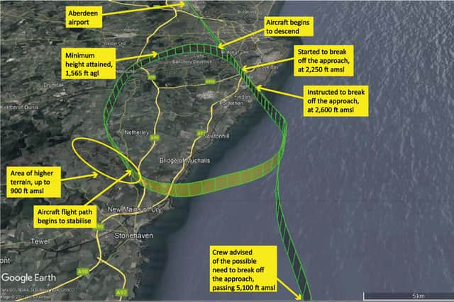 The aircraft “deviated significantly” from the expected flight path during the incident (Photo: AAIB).