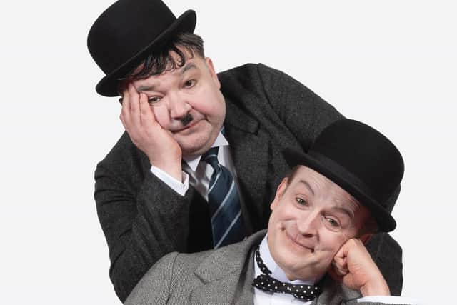 Barnaby Power and Steven McNicoll star in the new production of Laurel & Hardy at the Lyceum Theatre, Edinburgh PIC: Alan McCredie
