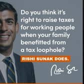 Labour has continued its personal attacks on Rishi Sunak with an advert targeting his wife’s previous non-dom tax status.