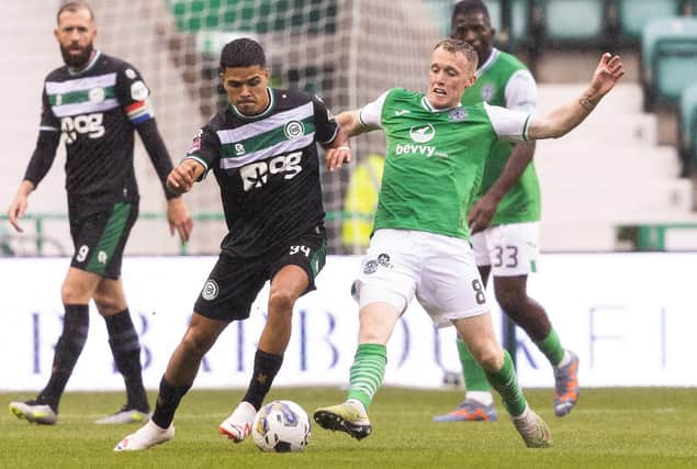 Hibs midfielder Jake Doyle-Hayes played in Friday's 2-1 victory over Groningen.