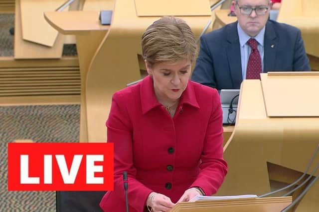 Follow The Scotsman’s live blog here as the First Minister Nicola Sturgeon gives an update on the Covid situation in Scotland at Parliament today.