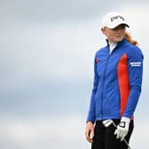 Louise Duncan pictured during a practice round prior to the AIG Women's Open at Muirfield. Picture: Octavio Passos/Getty Images.